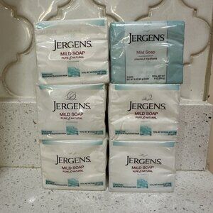 6 Pack Jergens Mild Soap 3 Bars 3 Oz Each